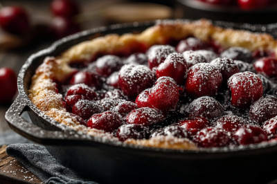 Пирог, который печется сам: с вишней на кефире. Сделал тесто, высыпал ягоды &mdash; и через 30 минут дом наполняется волшебным ароматом