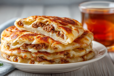 Пеку и остановится не могу: катлама с мясом &mdash; татарские лепешки из упаковки фарша и полкило муки