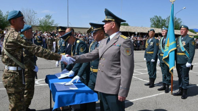 Молодые бойцы приняли присягу в частях Десантно-штурмовых войск