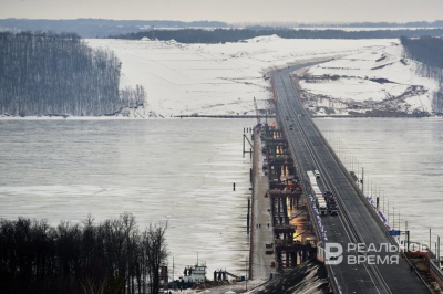На М-12 из Казани в сторону Екатеринбурга образовалась пробка почти в 6 км