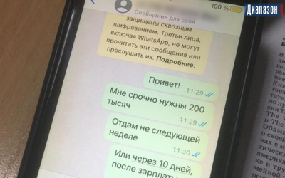 Родственник через «Whatsapp» попросил в долг? Перезвоните ему, советуют полицейские