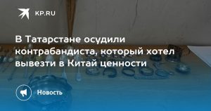 В Татарстане осудили контрабандиста, который хотел вывезти в Китай ценности