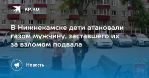 В Нижнекамске дети атаковали газом мужчину, заставшего их за взломом подвала