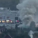 В Казани на видео сняли крупный пожар