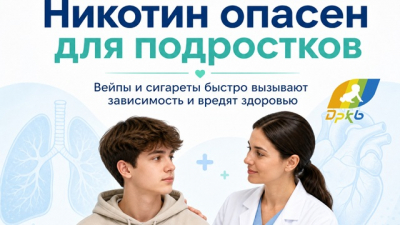 «Зависимость за дни, последствия — на годы»: врачи ДРКБ — о вреде никотина для детей и подростков
