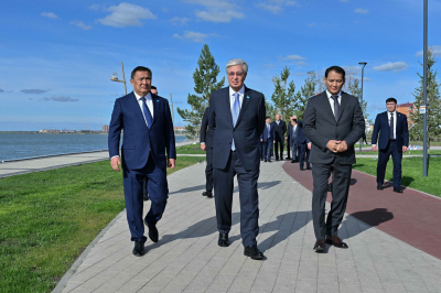Президенту представили проект парка «Көк шалғын»